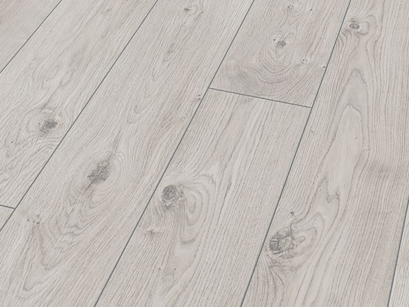 MAMMUT LONG PLANK EVEREST OAK WHITE LAMINATE FLOORING AC5 - Image 3