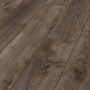 MAMMUT LONG PLANK MACRO OAK BROWN LAMINATE FLOORING AC5 - Image 3