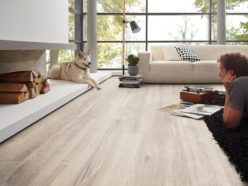 ROBUSTO PLANK PETTERSSON OAK BEIGE LAMINATE FLOORING AC5