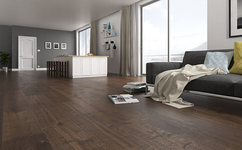 RENAISSANCE OAK CARVAGGIO SMOKED BLACK UV OIL/WAX ENGINEERED FLOORING