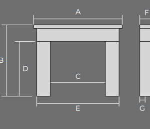 Binnian Spelga Stone Fireplace Surround 59" - Image 5