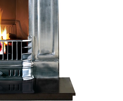 Barcelona Cast Iron Full Polished Fireplace 36" - Image 3