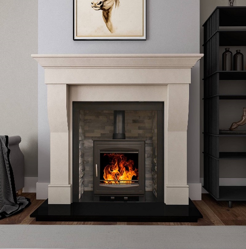 Binnian Ivory Stone Fireplace Surround 54" & 59"