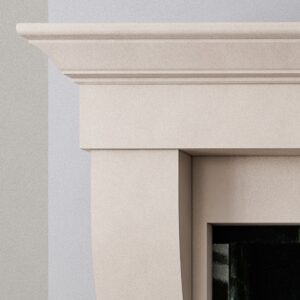 Binnian Ivory Stone Fireplace Surround 54" & 59" - Image 2