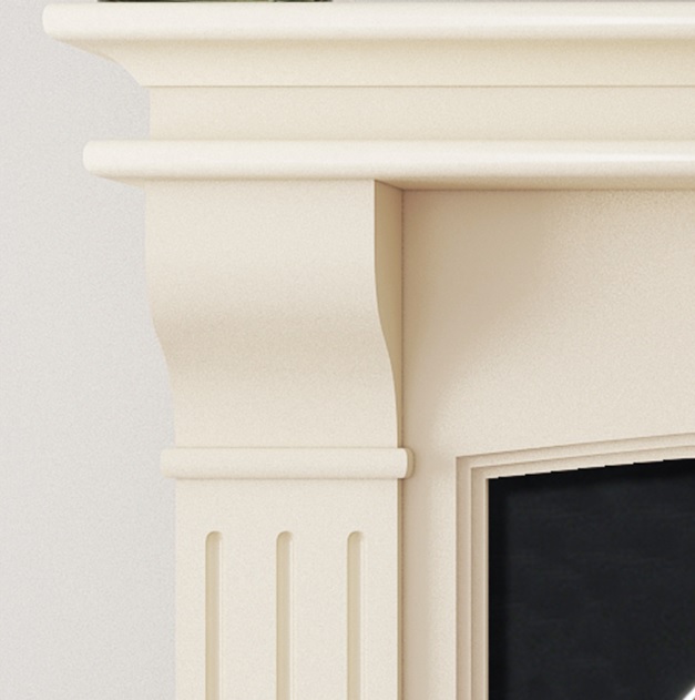 Commedagh Ivory Stone Fireplace Surround 54″ - Image 2