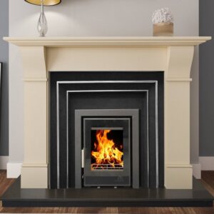 Donard Ivory Stone Fireplace Surround 54″