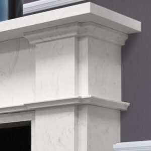 Glenmore New Carrara Stone Fireplace Surround 58" - Image 2