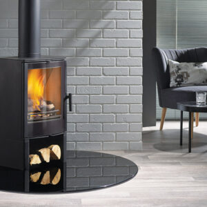 Tear Drop Glass Stove Hearth - Image 2