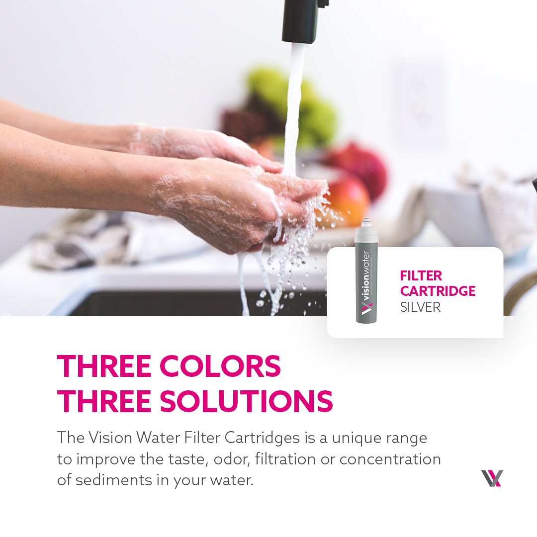 Vision Water Filter Cartridge Silver