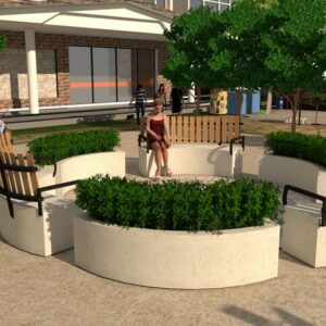 Polished Concrete Outdoor Furniture - Image 4