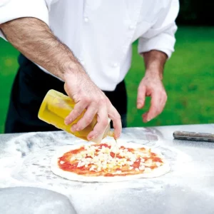 Fontana - Lorenzo Rosso Wood Burning Pizza Oven With Trolley - Image 5