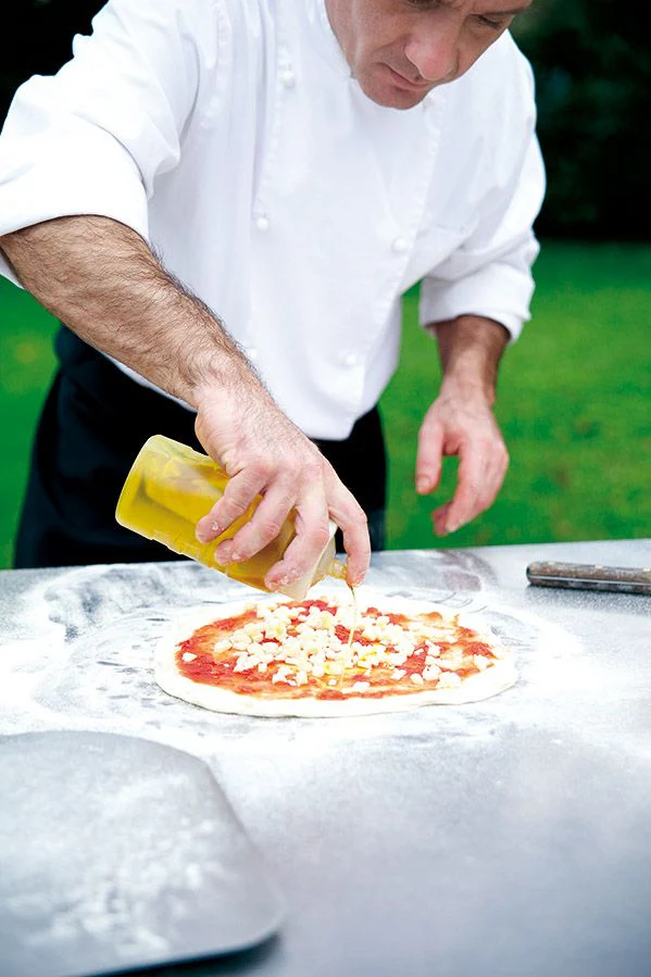 Fontana - Lorenzo Rosso Wood Burning Pizza Oven With Trolley - Image 5