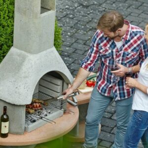 Buschbeck Carmen Masonry Barbecue With Side Table - Image 2