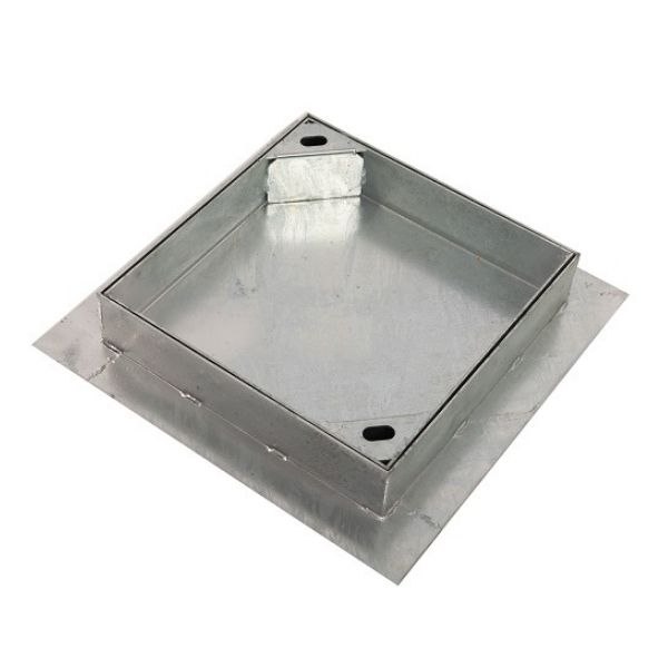 GALVANIZED RECESSED DRAIN COVER 75mm DEPT