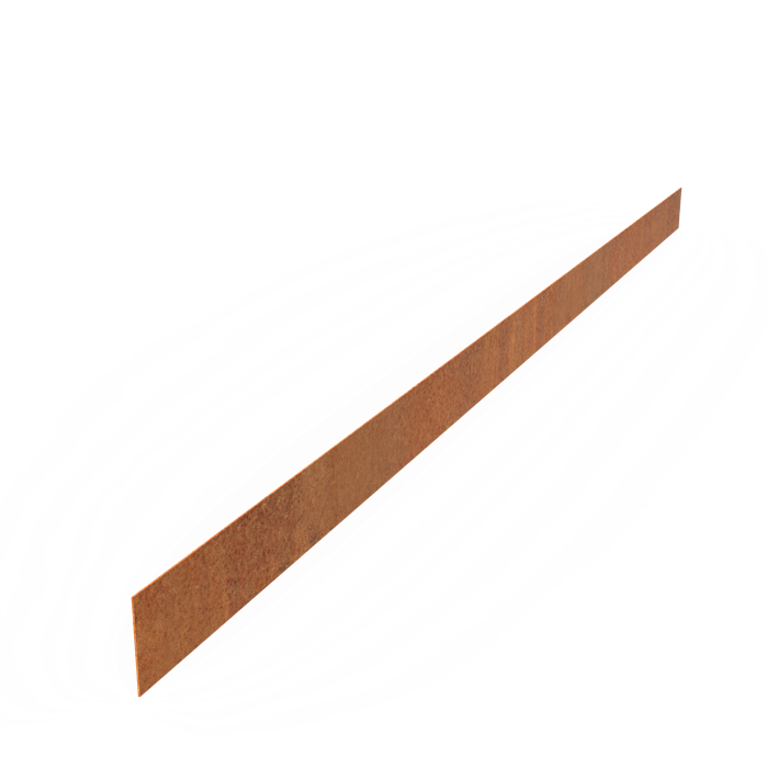 Corten Steel Straight Top Edge (2300 x 2 x 100mm)