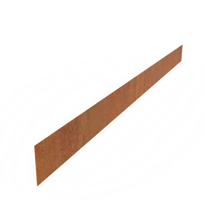 Corten Steel Straight Top Edge (2300 x 2 x 150mm)