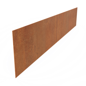 Corten Steel Straight Top Edge (2300 x 3 x 390mm)