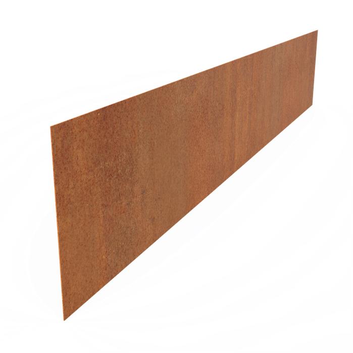 Corten Steel Straight Top Edge (2300 x 3 x 390mm)