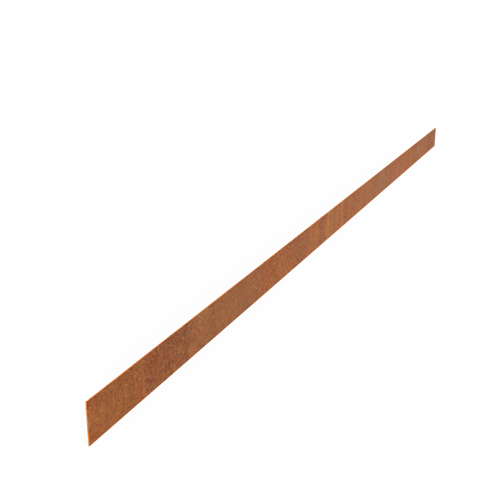 Corten Steel Straight Top Edge (2300 x 2 x 70mm)