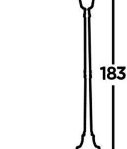 Victorian 183cm Outdoor Post Silk Black Metal & Glass IP44 - Image 3