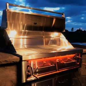 Sunstone 42″ Charcoal & Wood Hybrid Dual Zone Grill - Image 3
