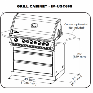 Napoleon Oasis 100 Outdoor Kitchen, Built-In Prestige Pro 665 - Image 12