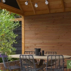Eco Wood Slatted Triple Profile 22mm X 140mm X 4000mm - Image 2