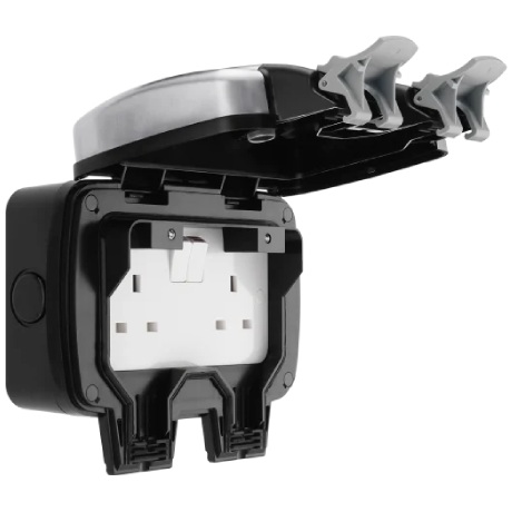 BG Decorative IP66 2 Gang 13A 2 Pole Switched Socket - Image 3