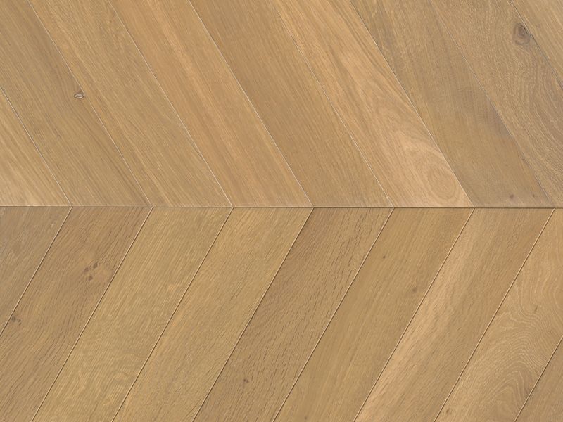 Chevron Panel Melbourne Oak Smoked White Engineered Flooring