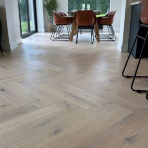 BARISTA HERRINGBONE OAK MOCHA BRUSHED MATT LACQUERED ENGINEERED FLOORING - Image 2
