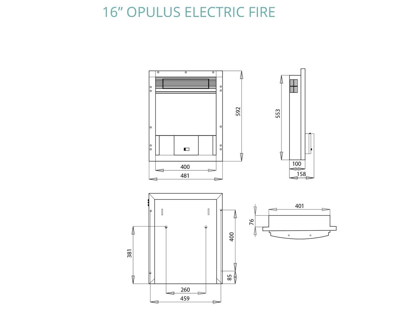 Opulus Electric Fire - Image 5