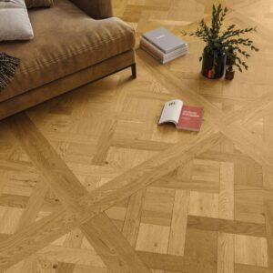 Versailles Panel European Oak Light Brushed Unfinished Engineered Flooring - Image 2