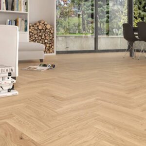 Herringbone Langley Oak Matt Lacquered Engineered Flooring - Image 2
