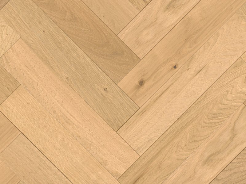 Herringbone Oxford Oak Stained, Brushed & Matt Lacquered Engineered Flooring