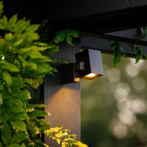 Garden Lightpro Quartz 12V Black IP44 Wall Light - Image 2