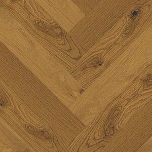 Herringbone Slaney Oak Smoked, Brushed, Matt Lacquered Engineered Flooring