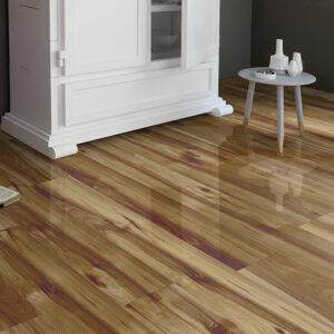 METRO PLUS HIGH SHINE PLANK TIRANA HICKORY LAMINATE FLOORING AC4