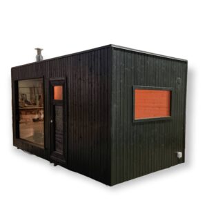 Black Square Modern sauna - Image 2
