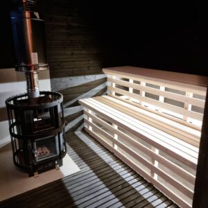 Black Square Modern sauna - Image 4