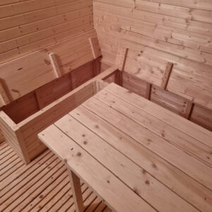 Black Square Modern sauna - Image 8