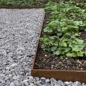 Corten Steel Outside Corner Set Top Edge (300 x 300 x 390 x 3mm) - Image 2