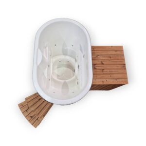 Fibreglass Ofuro Oval Hot Tub - Image 14