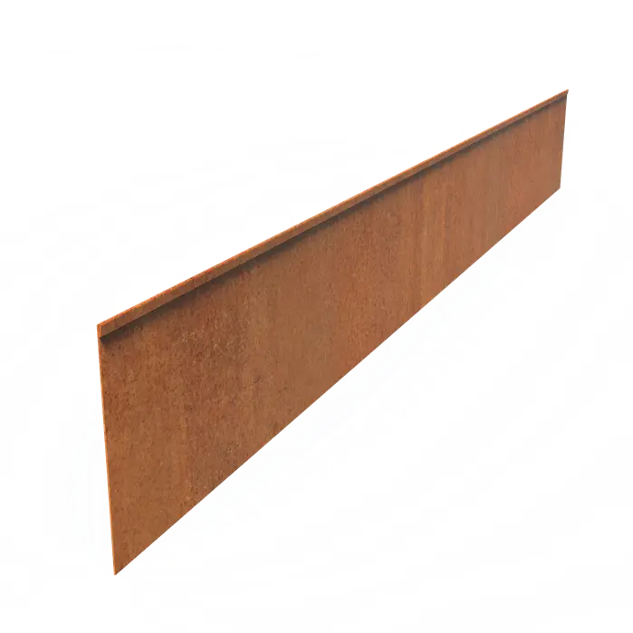 Corten Steel Flattened Top Edge (2300 x 3 x 290mm)