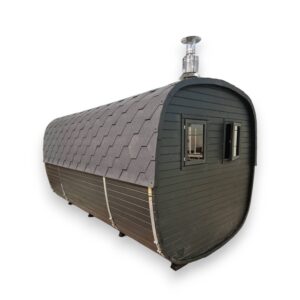 Square outdoor sauna - Image 4