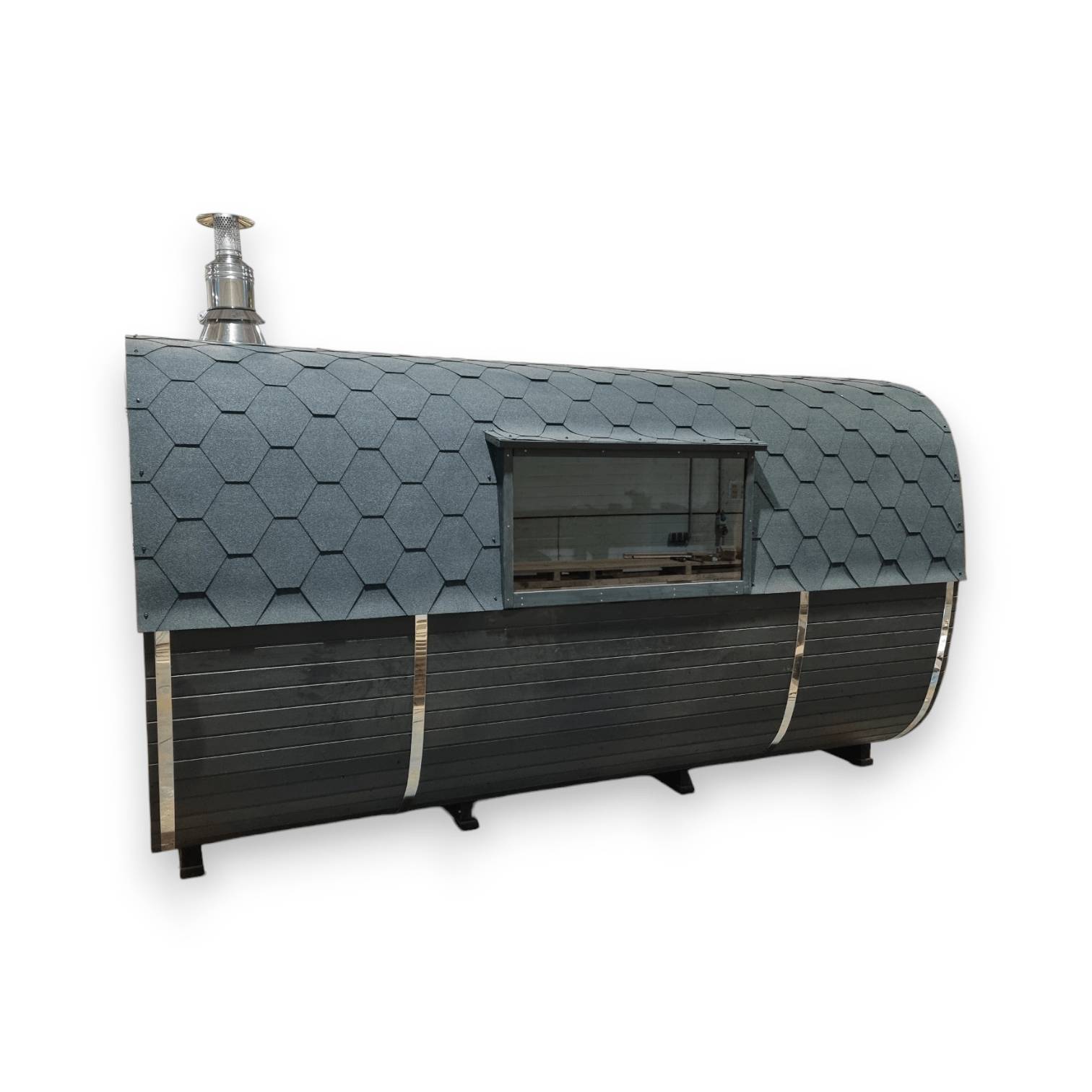 Square outdoor sauna - Image 5