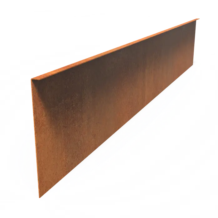 Corten Steel Set Top Edge (2300 x 3 x 390mm)