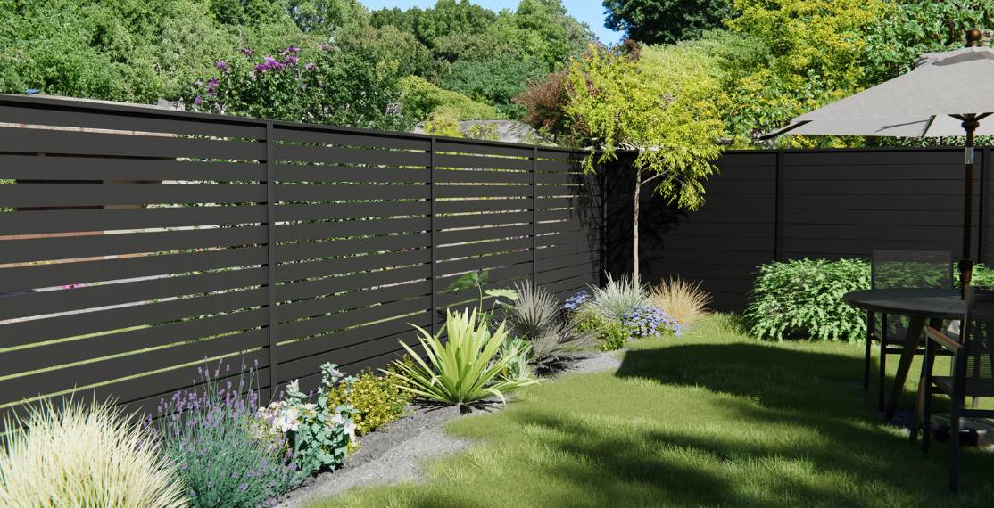 DuraPost Sleek Aluminium Privacy Fence Panel - Image 4