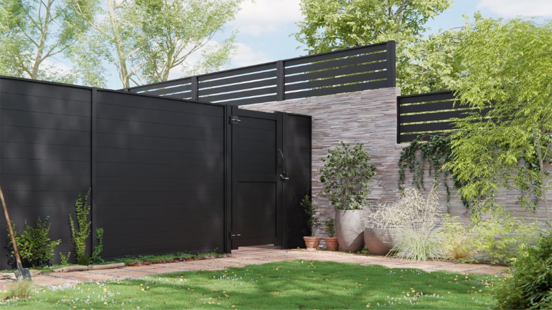 DuraPost Sleek Aluminium Privacy Fence Panel - Image 2
